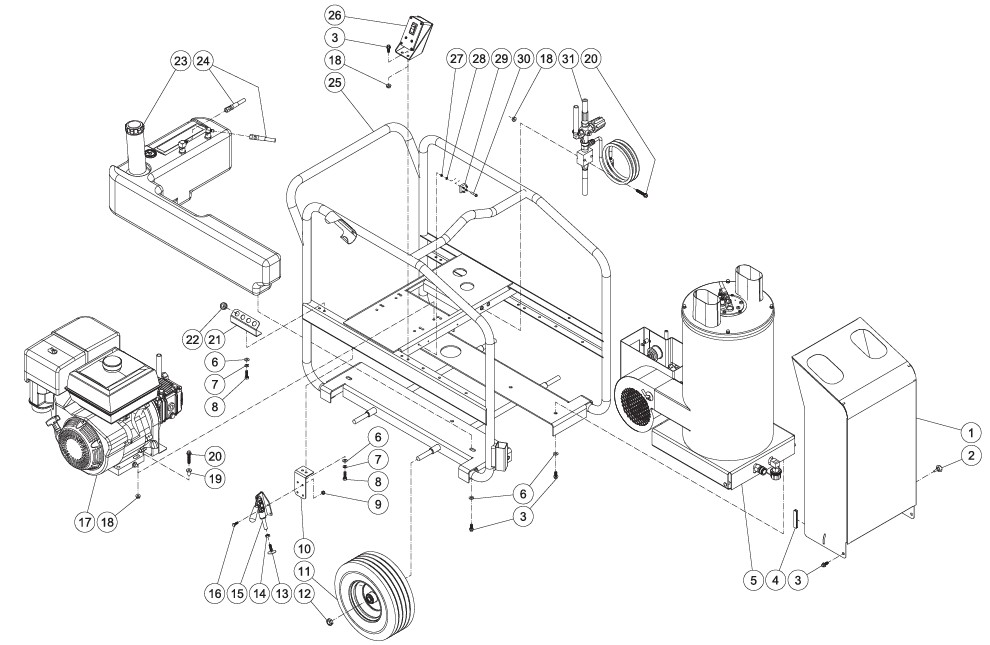 MITM HSP-3504-3MGK hot water repair kits